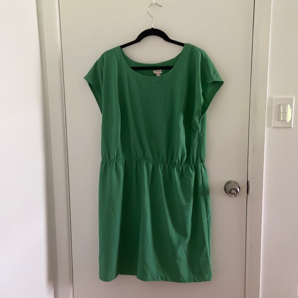 Solid Green Dress